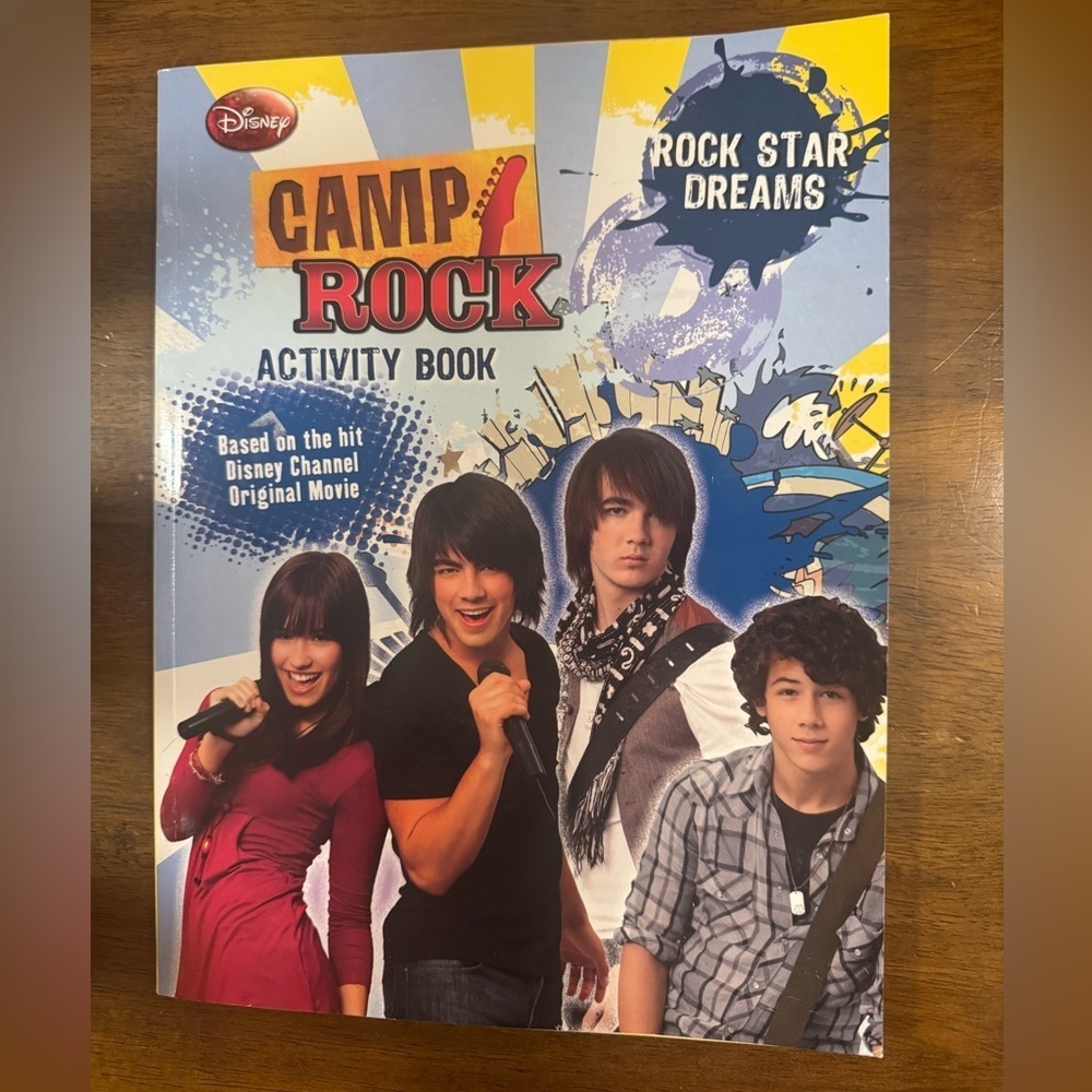 Disney Camp Rock Jonas Brother Demi Lovato Activity Book